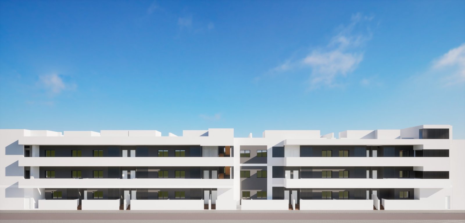 Eine luxuriöse Wohnung mit vier (4) Schlafzimmern findet man kaum irgendwo! Sie befindet sich im Erdgeschoss, nur 6,5 Meter über dem Straßenniveau, u