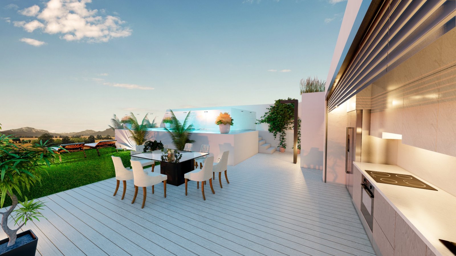  Geräumiges und luxuriöses Penthouse mit zwei Schlafzimmern und einem 62 m² großen Solarium. Ideal für alle, die im schönen Benijófar wohnen möchten o