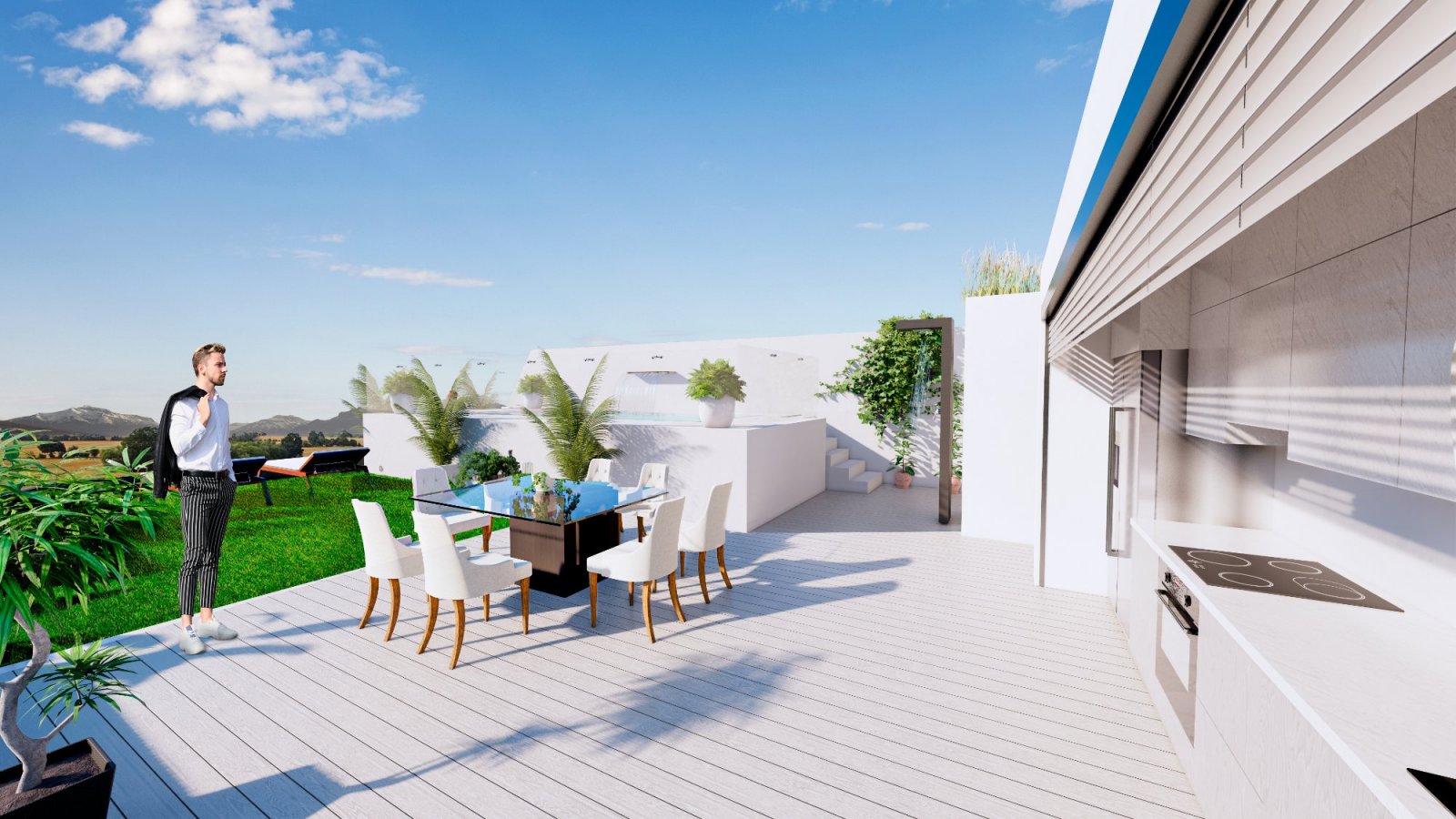  Geräumiges und luxuriöses Penthouse mit zwei Schlafzimmern und einem 62 m² großen Solarium. Ideal für alle, die im schönen Benijófar wohnen möchten o