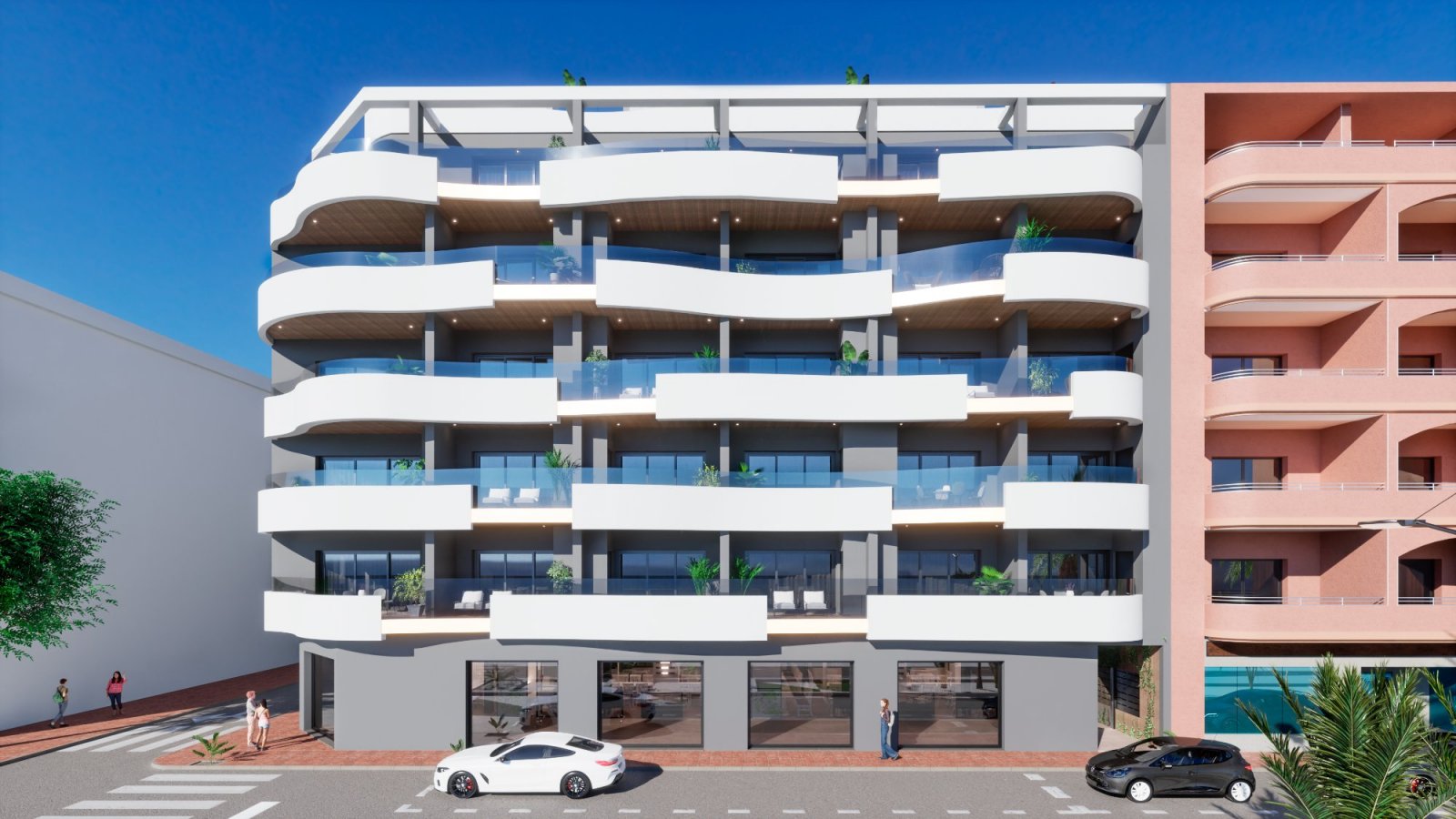 Kasia V ist eine Wohnanlage mit 34 Häusern im Zentrum von Torrevieja, genauer gesagt an der Avenida de las Habaneras 109-111. Darin finden Sie den Le